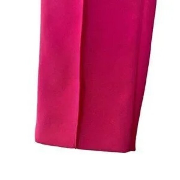 AKRIS Melissa Barbie Pink Silk Trouser Pant Fuscia Straight Leg RARE size 2 - Picture 12 of 15
